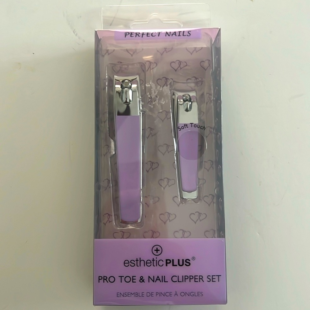 Perfect nails pro toe and nail clipper set soft touch